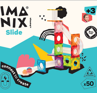 FIGURAS EN 2D Y 3D. IMANIX TOBOGAN. 50 PIEZAS