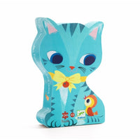 PUZZLE SILUETA. PACHAT LA GATITA Y SUS AMIGOS GATITOS