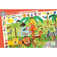 PUZZLE OBSERVACIÓN. LA JUNGLA. 35 PIEZAS