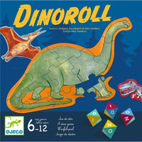 DINOROLL. AYUDA A DINOSAURIO. DADOS Y PUZZLES.