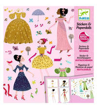 TUS PEGATINAS. MUÑECAS DE PAPEL. VESTIDOS DE LAS 4 ESTACIONES.